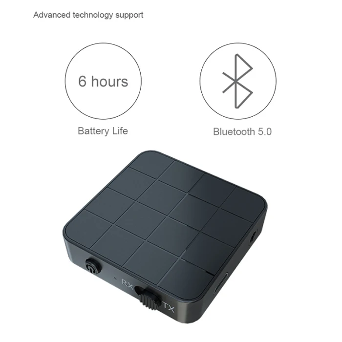 Bluetooth 5,0 аудио передатчик приемник адаптер AUX Стерео для автомобиля музыкальный ноутбук VDX99