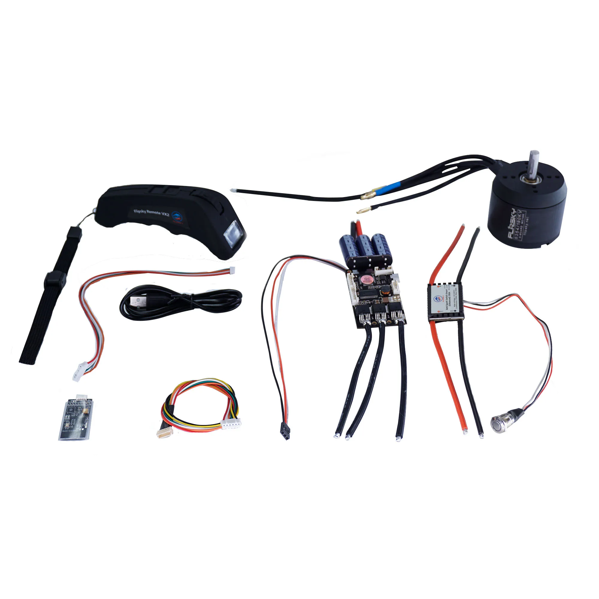 DIY Combo for Electric Skate board 190KV 6354 Motor + Screen Remote Controller + Smart Switch Electric Speed Controller S10