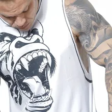 Стиль, спортивный повседневный мужской дышащий облегающий жилет с вырезом лодочкой для бега и фитнеса