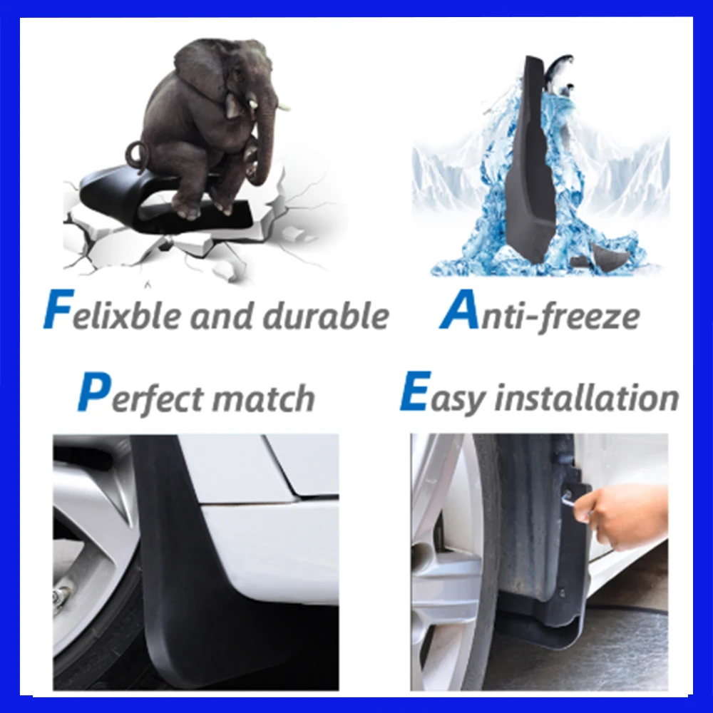 Mudguards fit for Hyundai Elantra MD 2011 2012 2013 2014 2015 2016 Car Accessories Mudflap Fender Auto Replacement Parts