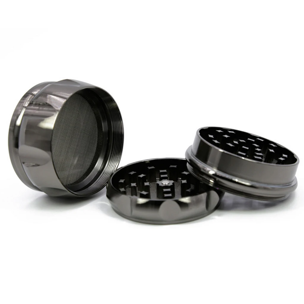 4 Layer Metal Herb Spice Grinder Herbal Zinc Alloy Smoke Mill Crusher 63mm