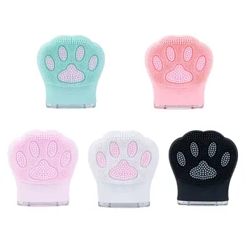 

Electric Cleansing Instrument Cartoon Cat Claw Shape Silicone Cleaning Brush