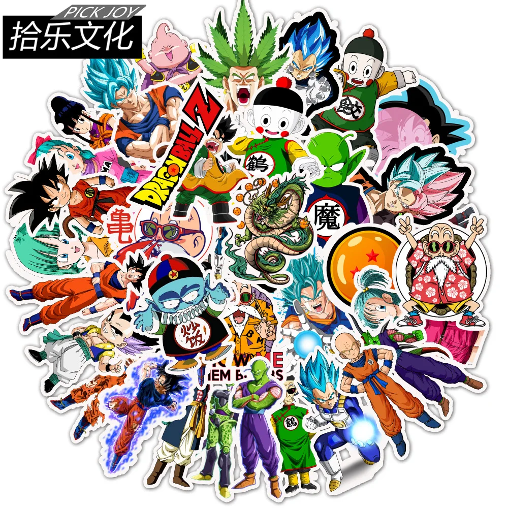 

Sticker Diary Sticker Dragon Ball Graffiti Sticker Sun Wukong Anime Sticker Notebook Travel Suitcase Sticker 50PCS MTZ127-67