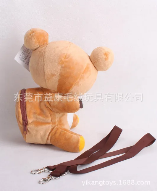 Dongguan настраиваемая легко фигурка медведя рилаккума плюшевый рюкзак xiao gua bao Слинг Сумка детский подарок