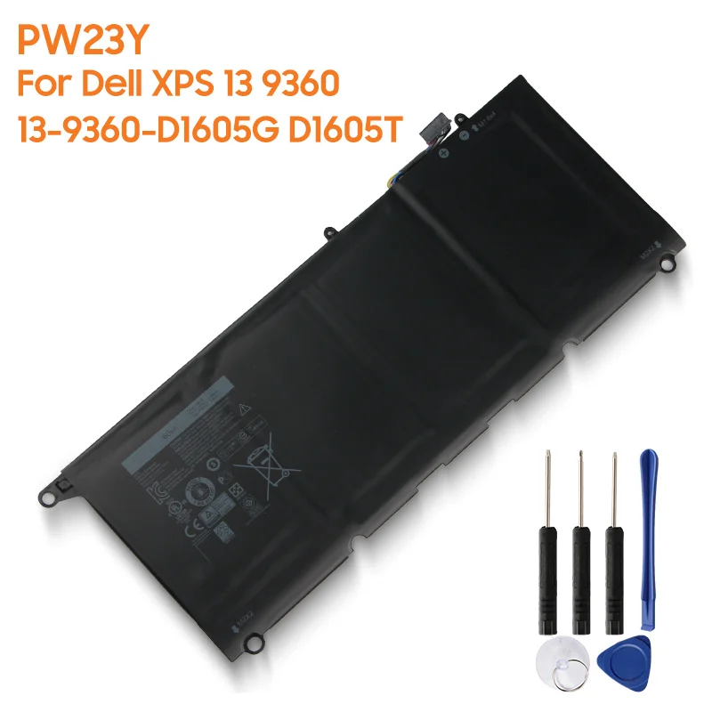 

Original Replacement Battery PW23Y RNP72 0RNP72 0TP1GT For Dell XPS 13 9360 13-9360-D1605G D1605T D1705 Authentic Battery 60Wh
