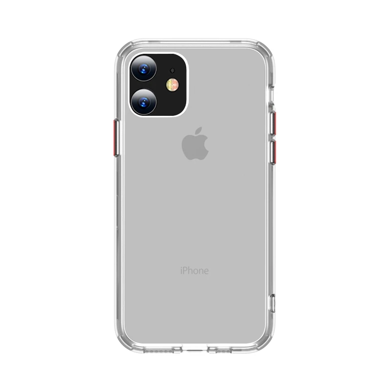 Прозрачный TOTU чехол для телефона, чехол для телефона iPhone 7 8 7P 8P X XS XR 11 11 Pro 11 Pro Max противоударный ТПУ+ ПК - Цвет: Прозрачный
