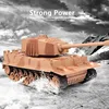 Simulation Electric Remote Control Tank 4CH Turret Rotate Simulation Sound Effect With Light Children's RC Battle Tank Model Toy 4