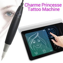 V7 микроблейдинг ручка машина Charme Princesse машина ручка для бровей губ Eyeline татуировки машина США/ЕС вилка с игольчатым картриджем