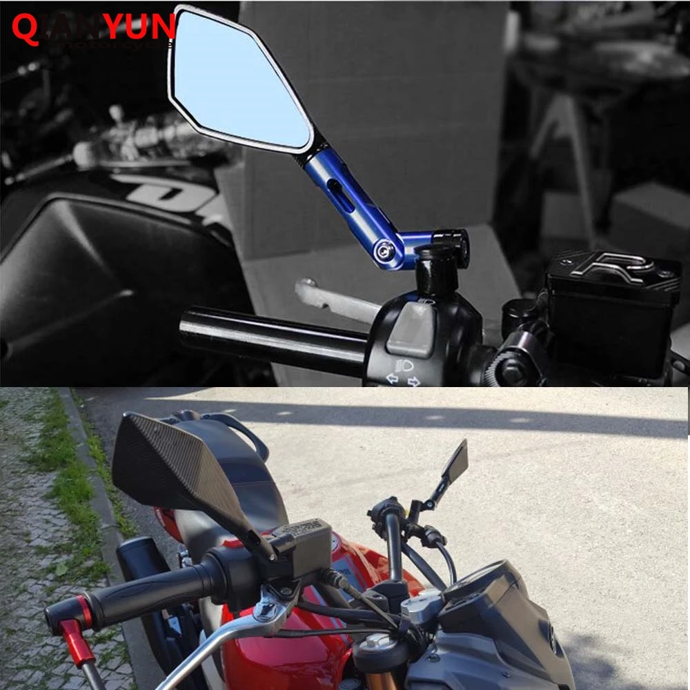 Универсальное мотоциклетное зеркало заднего вида CNC алюминиевый чехол для Yamaha Tmax 530 500 xmax nmax XT660Z XTZ660 Tenere YZFR25 R3 FZ6R