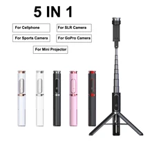Беспроводной штатив селфи палка Вертикальная съемка Bluetooth мини селфи для Android iPhone IOS Спорт GoPro SLR камера проектор