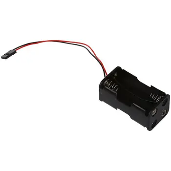 

NEW-Futaba Plug Connector RC 4 x AA Battery Holder Box Case For Helicopter Airplane Car Aircraft Boat