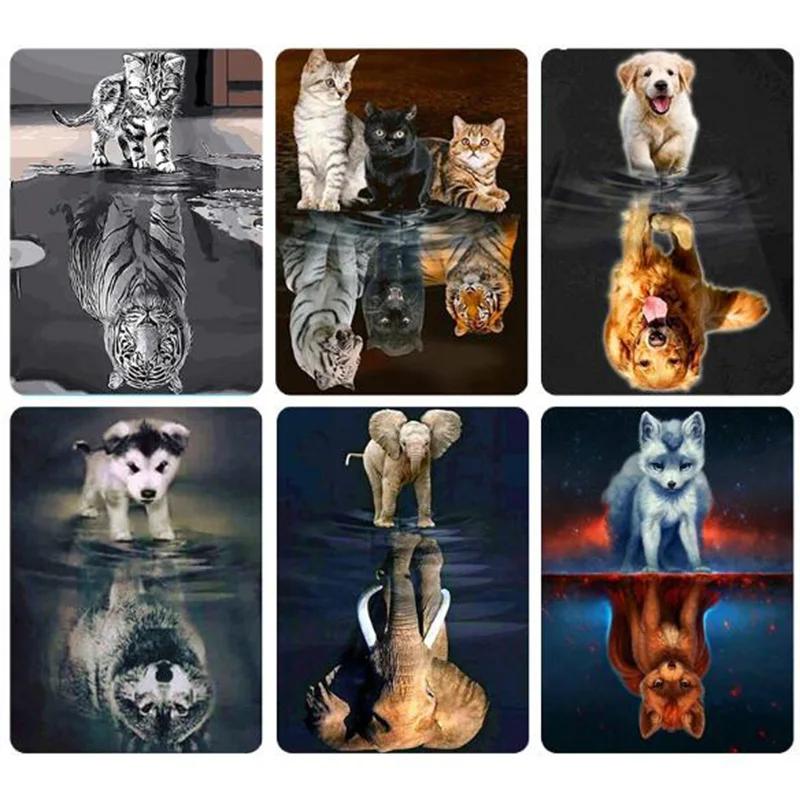 

DIY 5D Diamond Embroidery Painting Cute Animal Cross Stitch Home Decor Craft diamond painting For Living Room Decorating