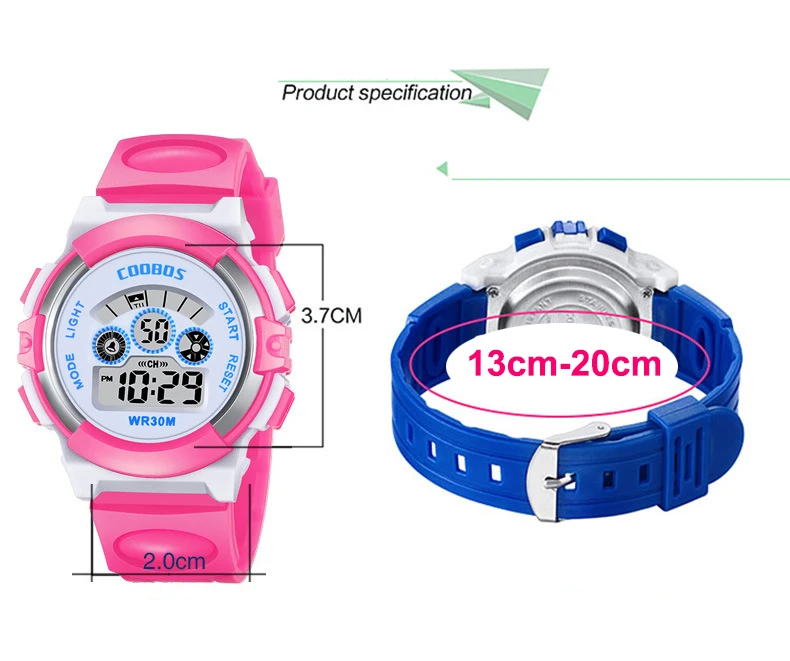 Роскошные женские часы многофункциональные электронные часы с резиновым ремешком женские платья светящиеся водонепроницаемые спортивные часы для женщин