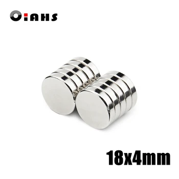 

5/10pcs 18x4mm Super Powerful Strong Bulk Small Round NdFeB Neodymium Disc Magnets Dia 18mm x 4mm N35 Rare Earth NdFeB Magnet