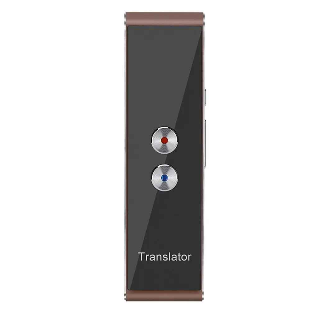 Черный T8+ Глобальный многоязычный переводчик Синхронный Интеллектуальный переводчик поддерживает камера с записью звука функция - Цвет: Черный