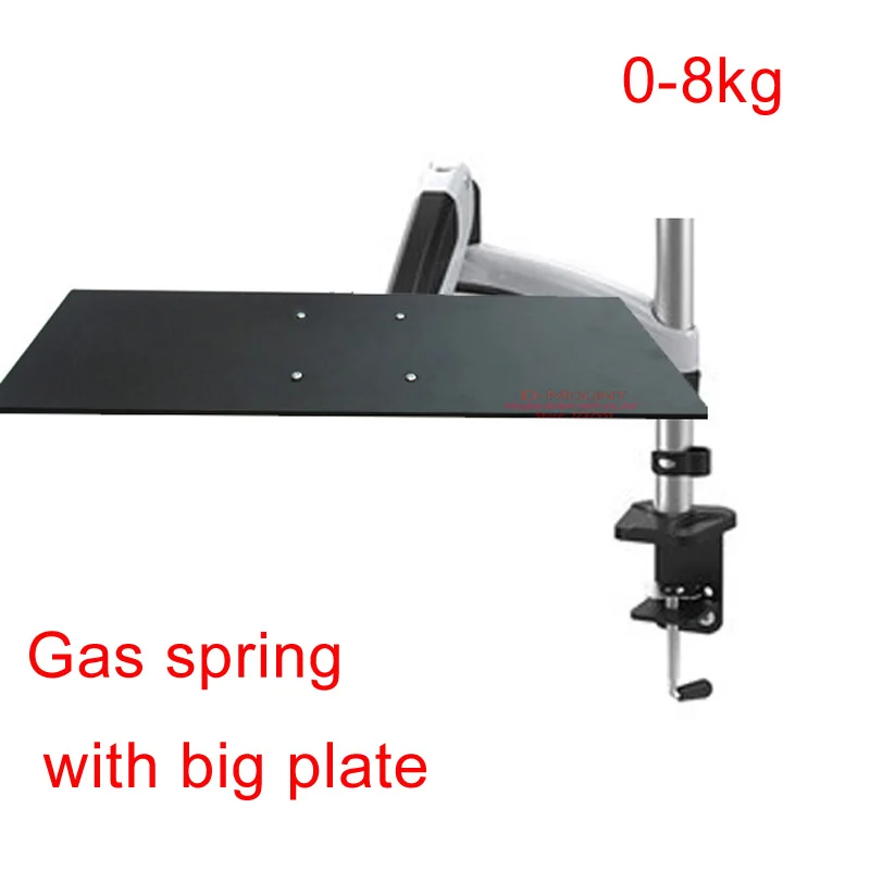 DL-GM112KY Aluminum 27inch 0-8kg 360 rotate clamp air press gas strut spring keyboard mount with mouse Laptop desktop holder | Электроника