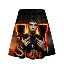 Anuel AA юбка Харадзюку Повседневная стиль Харадзюку поп юбки новые сексуальные Kpop Женская Повседневная модная распродажа