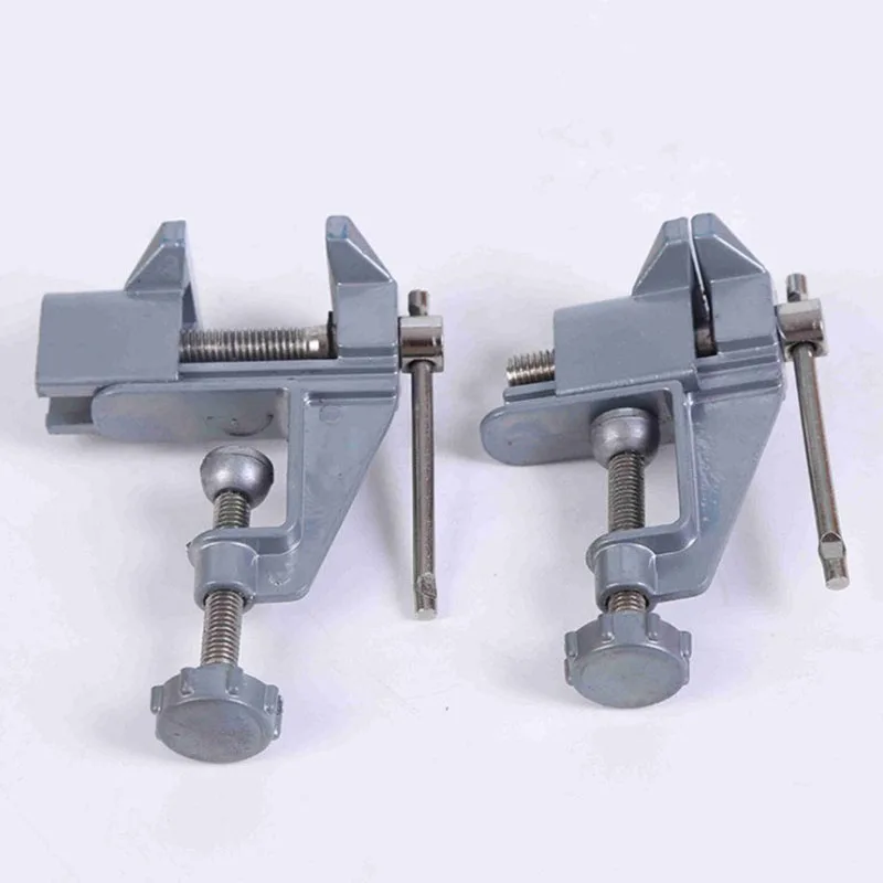 Universal Bench Vise Mini 30mm Table Screw Vise Aluminium Alloy Bench Clamp Screw Vise for DIY Craft Mold Fixed Repair Tool