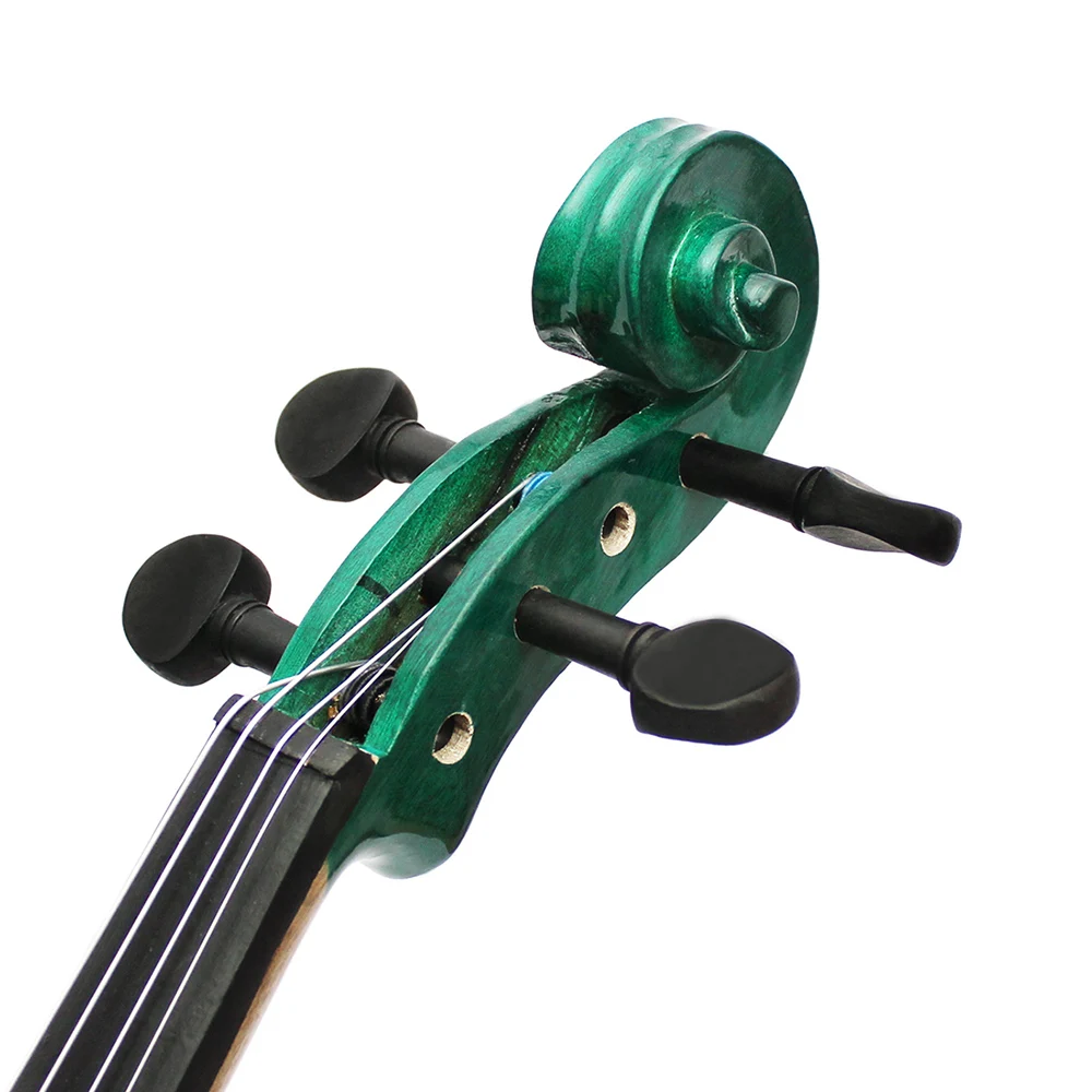 Professional 4/4 Viola Spruce Panel Solid Wood Dark Green Acoustic Viola Stringed Instrument With Case Bow For Musical Lover