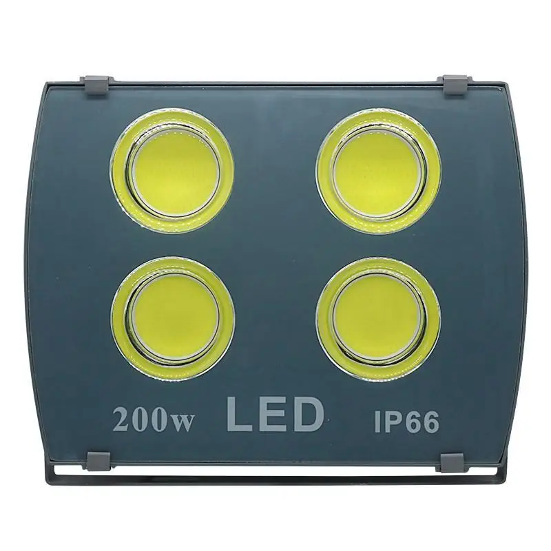 Прожекторная лампа COB Ac 85-265v Ip66 водонепроницаемый светодиодный уличный прожектор 50 Вт 100 Вт 200 Вт 300 Вт 400 Вт 500 Вт Теплый Холодный белый