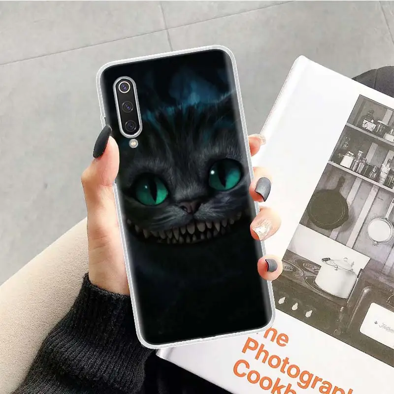 Cheshire cat Case for Xiaomi Redmi Note 7 8 Pro 8A 7A 5 5A 6A 4X S2 K20 MI 5X 6X 9 8 CC9 F1 Soft TPU Phone Cover