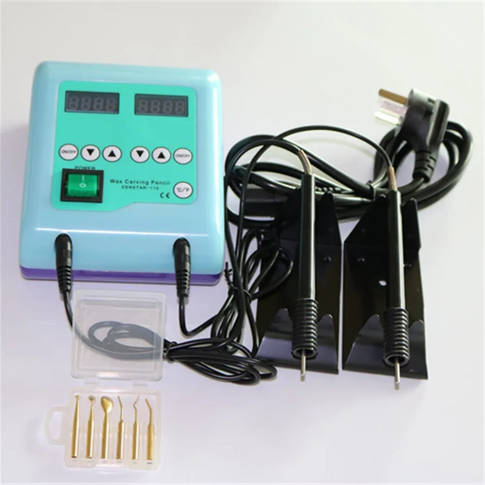

JG-21 Dental lab 110-220V Digital Electric Waxer Carving Knife Machine Double Pen+6 Wax Tip