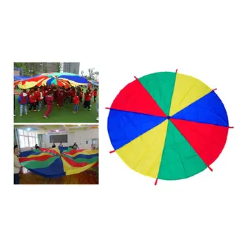 

1 PC 2M Kids Play Colorful Parachute Outdoor Game Exercise Sport Group Activities Toy