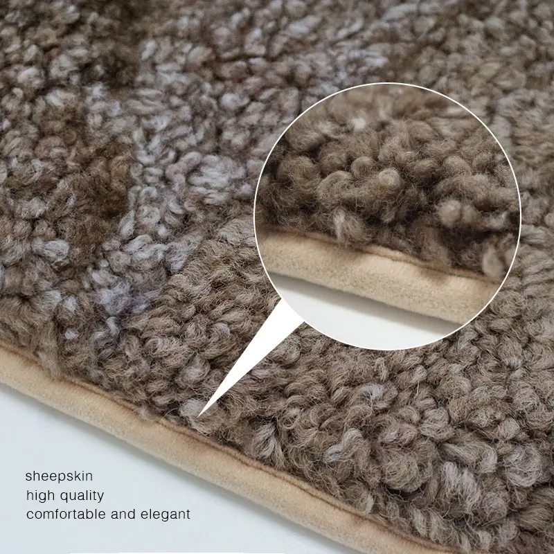 Universal Car Seat Covers Mouton Sheepskin Car Seat Cushion Fit All Cars Seat Protector Covers Automobiles Interior Accessories