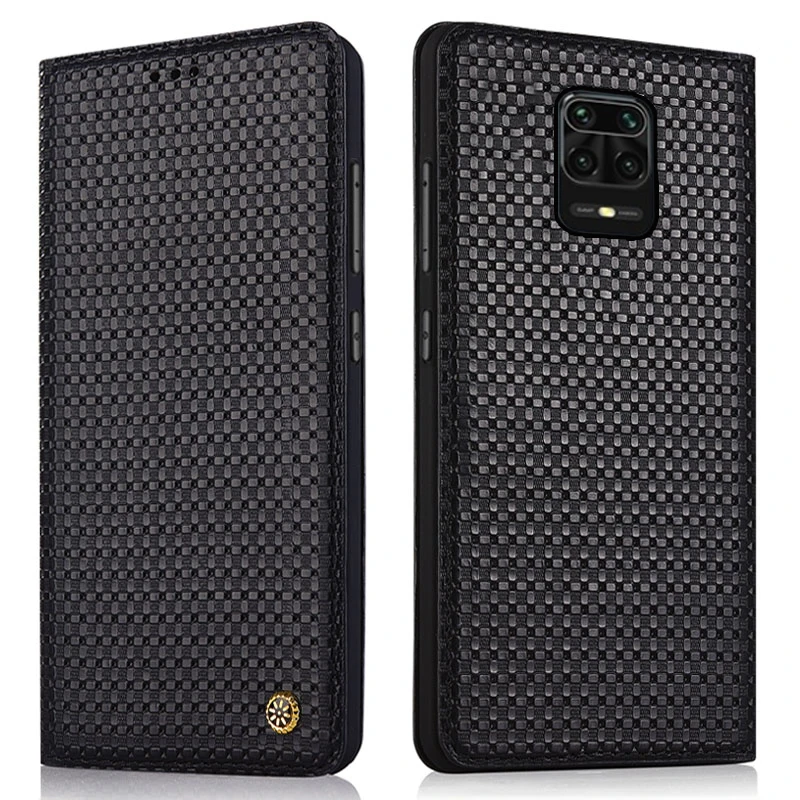 Чехол из натуральной кожи с откидной крышкой для Xiaomi Mi Redmi Note 9S чехол Магнитный