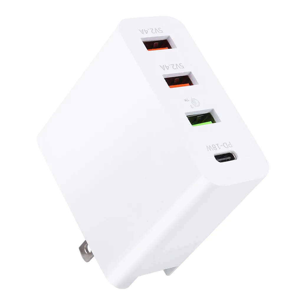 Ouhaobin USB зарядное устройство для samsung для Apple US Plug 18 Вт Быстрая зарядка мобильного телефона настенное зарядное устройство адаптер