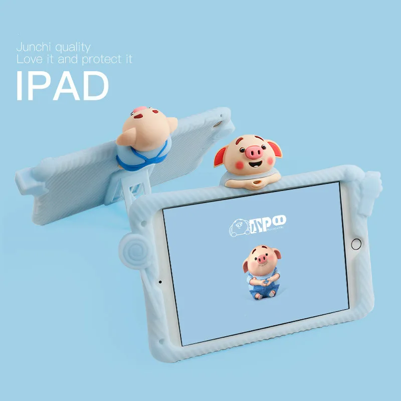 

Cute IPad Case For iPad Pro 9.7 10.2 10.5 Ipad Air 1 2 Mini Silicone Tablet PC Case Shockproof Dropproof Universal Smart Cover
