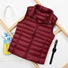Autumn and Winter Down Vest Women's Short Ultra-light Duck Down Jacket Windproof Vest Warm Women's Sleeveless Jacket 5