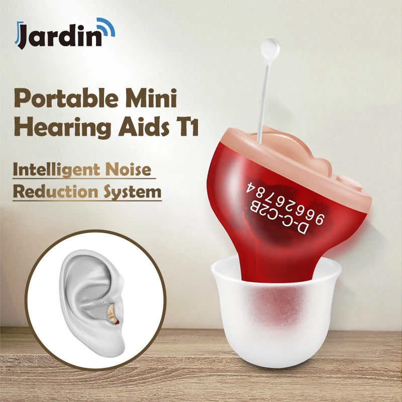  Portable Mini CIC Digital Invisible Hearing Aid Ear Sound Amplifier In the Ear Tone Volume Adjustab