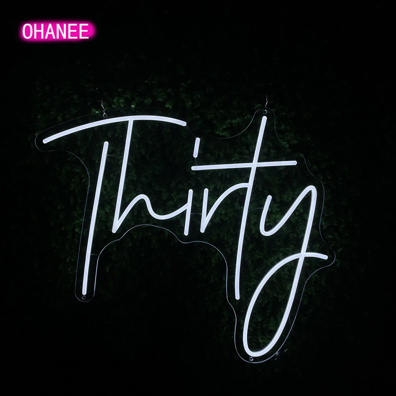 OHANEE LED Neon Sign of Thirty Custom Made Wall Lights Party Wedding Shop Window Restaurant Birthday Decoration | Лампы и освещение