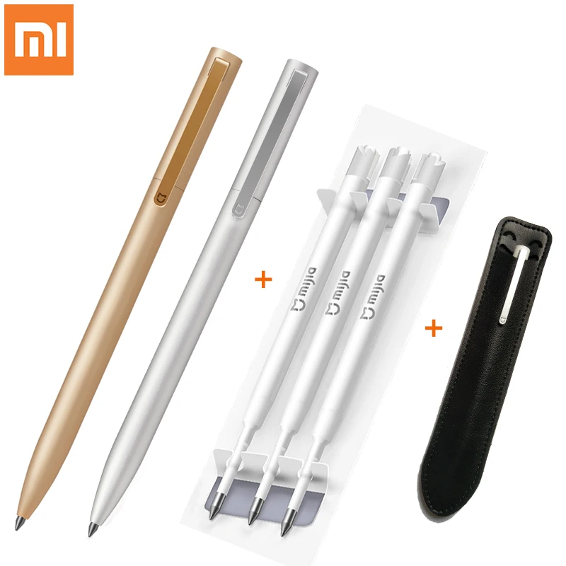 

Original Xiaomi Mijia Metal Sign Pen MI Pen 0.5mm Signing Pen PREMEC Smooth Switzerland Refill MiKuni Japan Ink