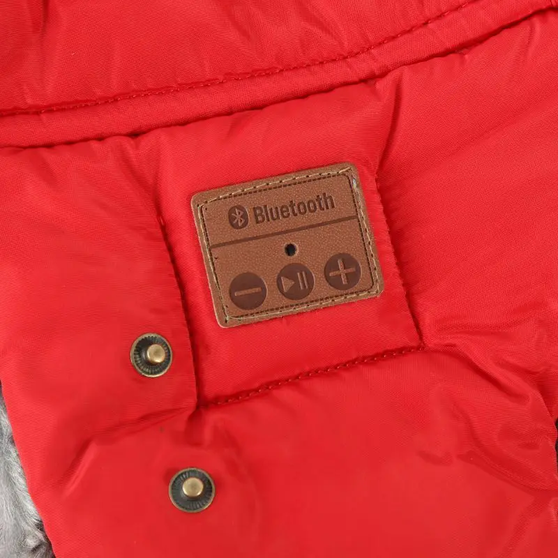 Зимняя шапка с bluetooth-наушниками, унисекс, плотное теплое пальто с искусственным мехом для маленьких зимние шапочки Беспроводной гарнитура на открытом воздухе мягкая Кепки повязка на голову