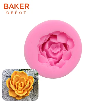 

BAKER DEPOT flower fondant mold for candy chocolate resin silicone handmade soap mould cake decoration DIY plaster gypsum tool