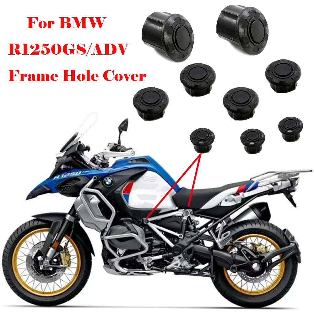 

For BMW R1250GS LC R1250GS R1200GS Adventure adv 2022 Frame Hole Cover Caps Plug Decorative Frame Cap Set Motorcycle Accessories