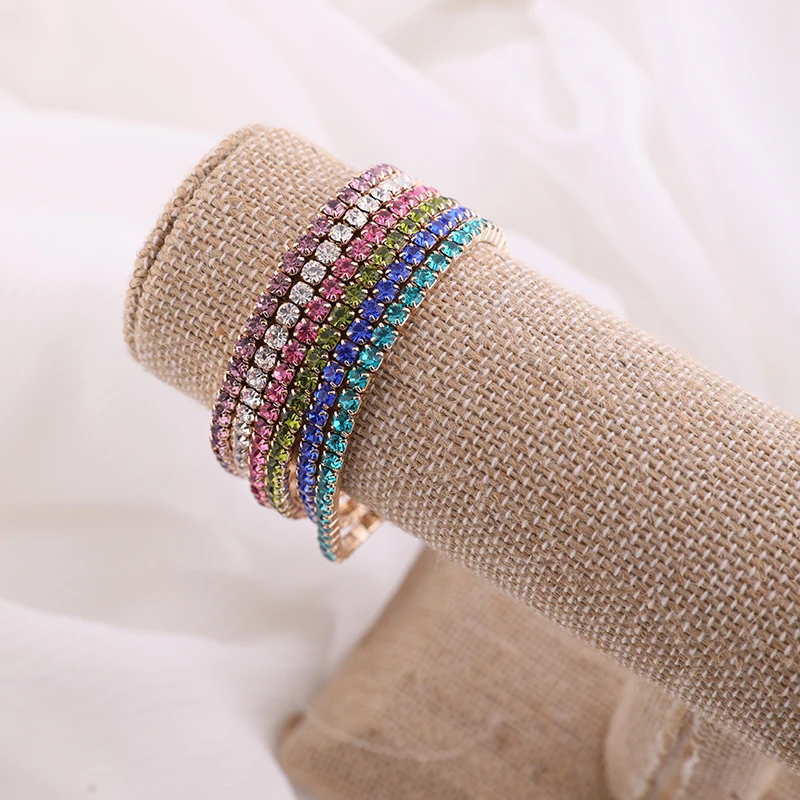 

Makersland Fashion Crystal Bracelet Boho Foot Chain For Women Trendy Elastic Ankle Multicolor Feminina Foot Hand Jewelry 2020