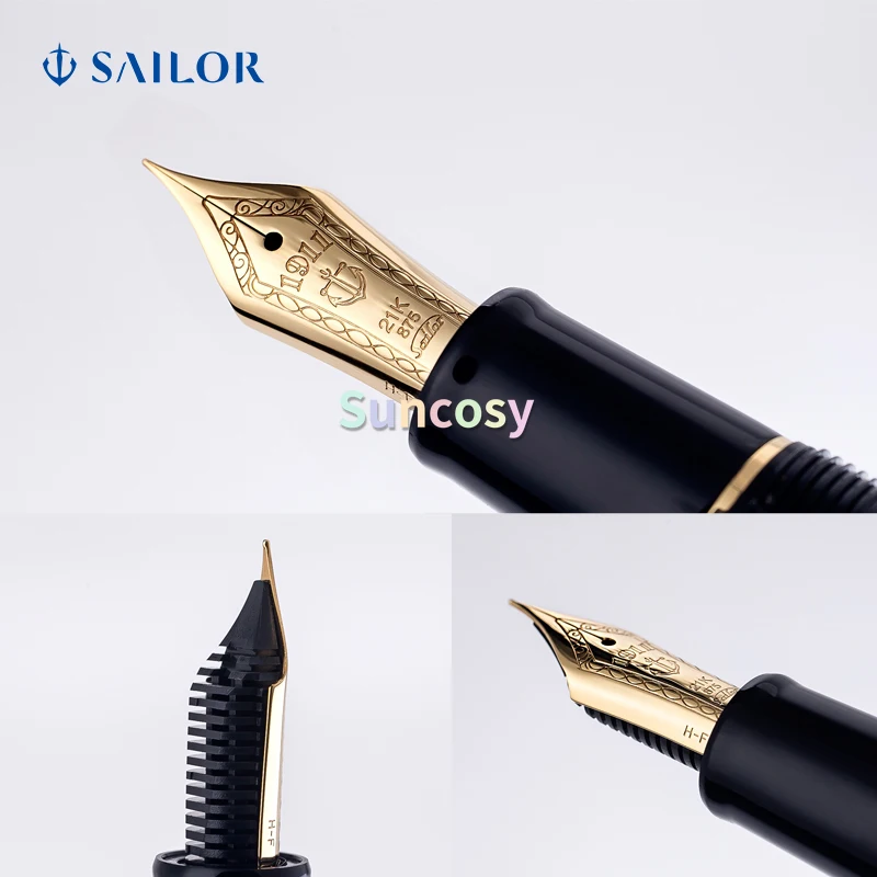 Чернильные авторучки sailсейлор прибыль 2021/2024 большие Torpedo 21K Gold роскошная