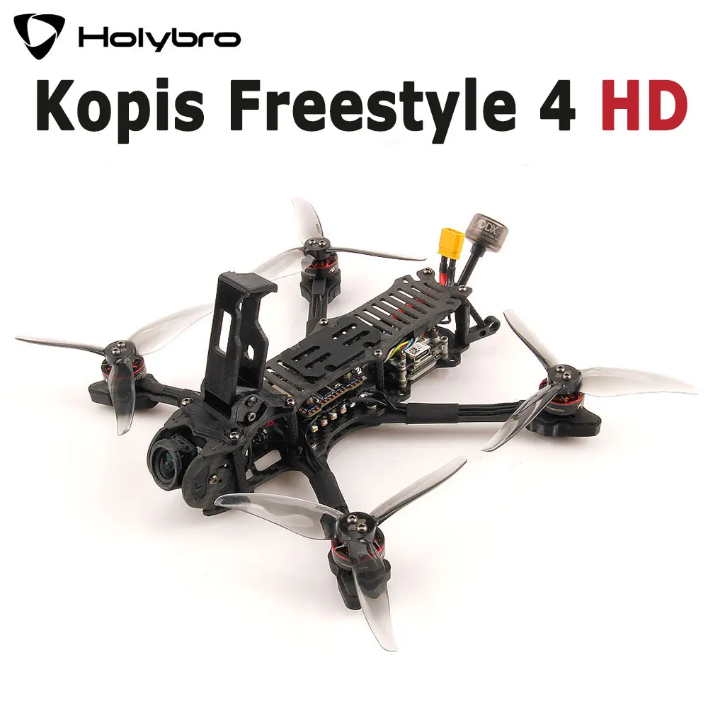 

Дрон Holybro Kopis Freestyle 4 HD FPV 4S BNF с Kakute F7 Mini BLHELI32 35A Caddx Vista Nebula Nano F1404 KV3800