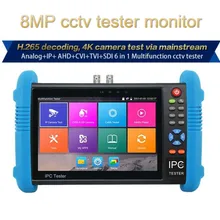Wanglu IPC9800 Plus 4K H.265/H.264 CCTV камера тестер 8MP TVI CVI 5MP AHD SDI CVBS ip-камера Тестер монитор с TDR, мультиметр