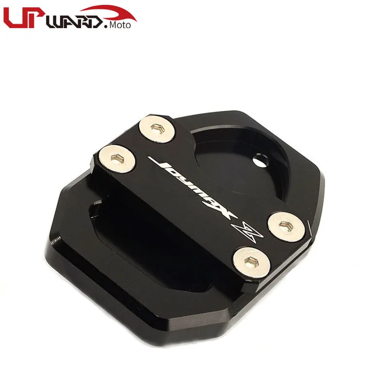 Black Для SYM joymaxZ300 joymax Z300 GTS300i CNC алюминиевая мотоциклетная стойка боковая пластина для расширения выдвижная стойка аксессуары - Цвет: Black