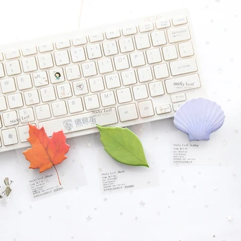 

Creative Cute Leaf Memo Pad Kawaii Stationery Colorful Adhesive Sticky Note Student Notepad Writing Office School Supplies 02165