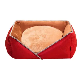 

Round Cat Bed - Cute and Comfortable Self Warming Plush Calming Cat Bed Y5GB