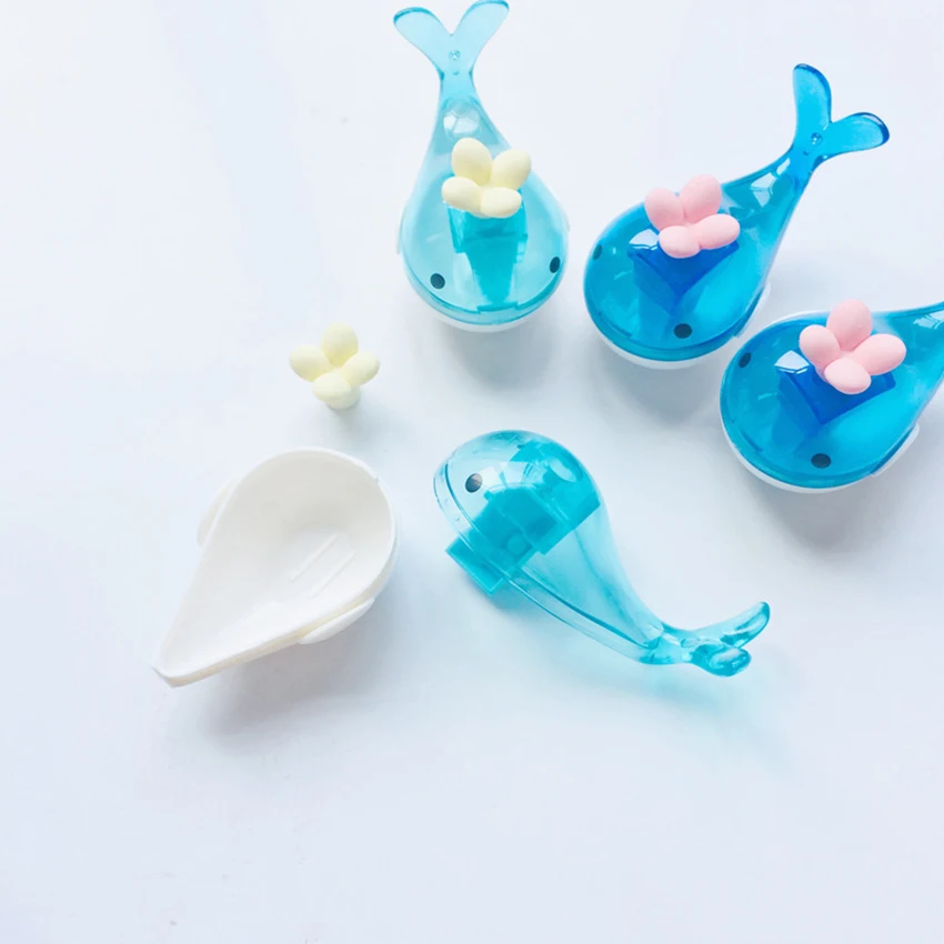 Portable Plastic Manual Dolphin Pencil Sharpener With Eraser Cute Mini Pencil Sharpener Student Kids Sharpener Stationery Tools