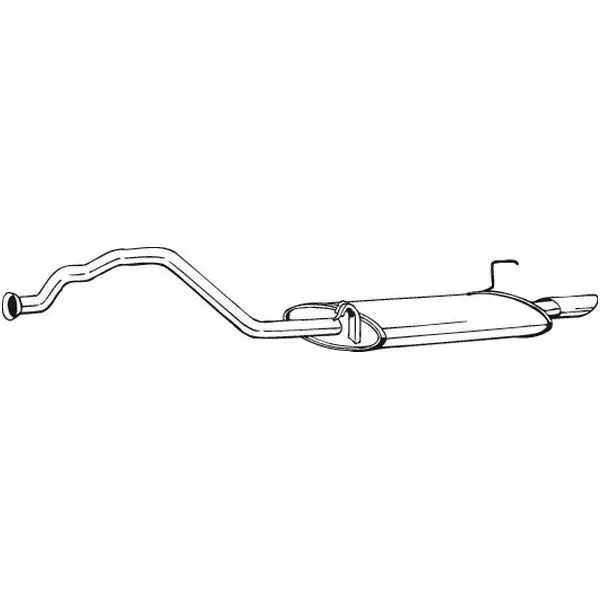 Глушитель задняя часть Audi 80 1.6/2.0 91-96 BOSAL 283-017