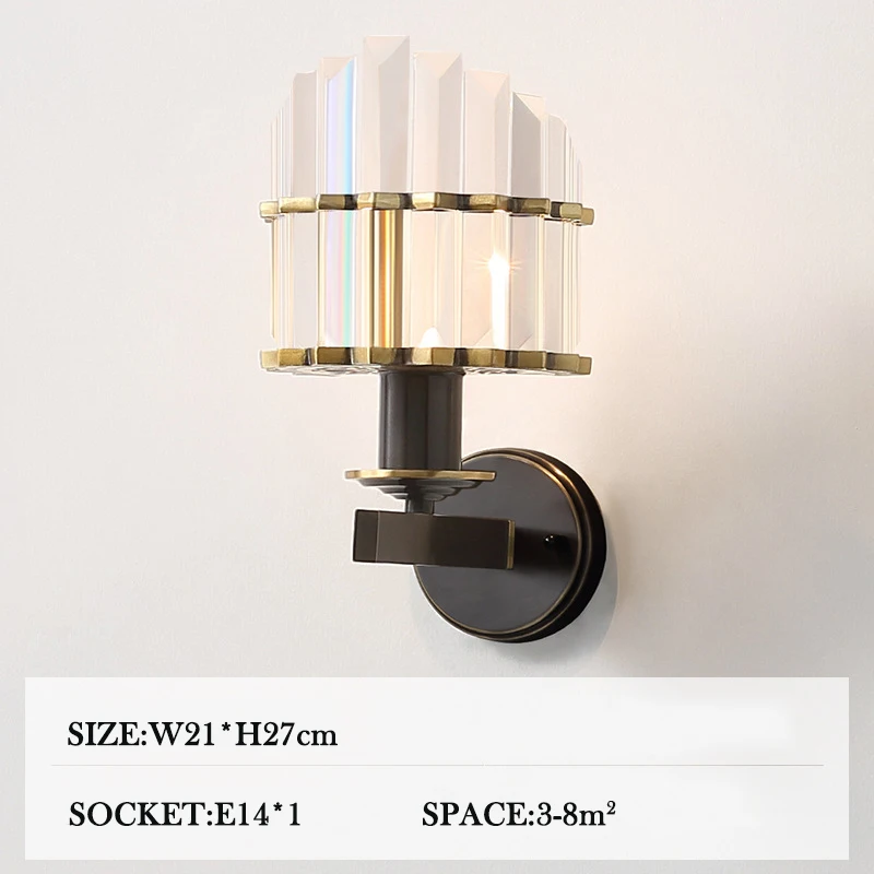 Современные хрустальные люстры, домашнее освещение, люстры для украшения, роскошные люстры, подвески для гостиной, лампа для помещений - Цвет абажура: wall lamp