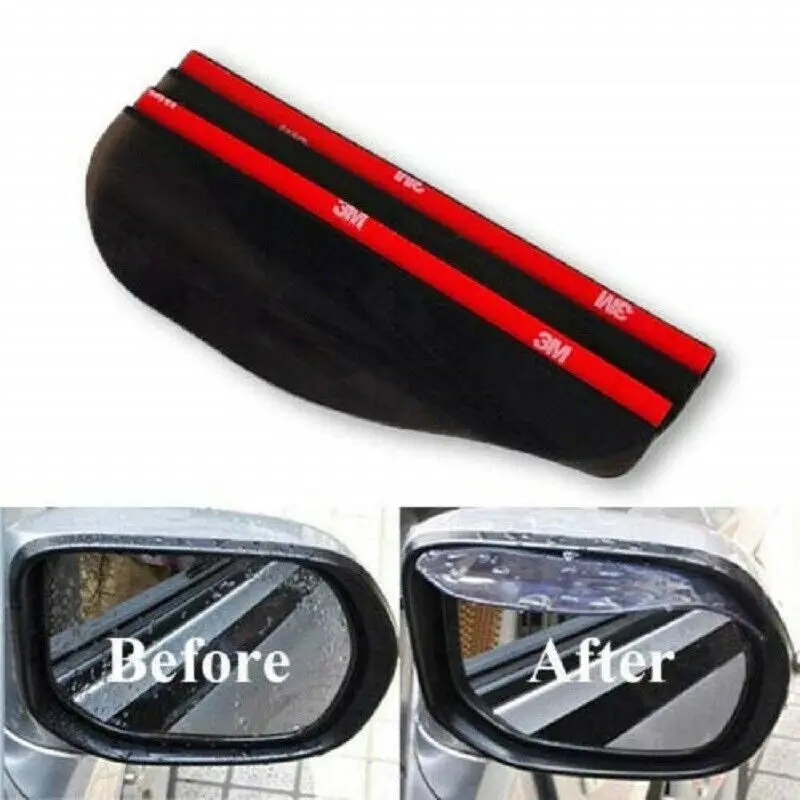 

2pcs Rear View Side Mirror Rain Sun Visor Shade For Euro Import Domestic