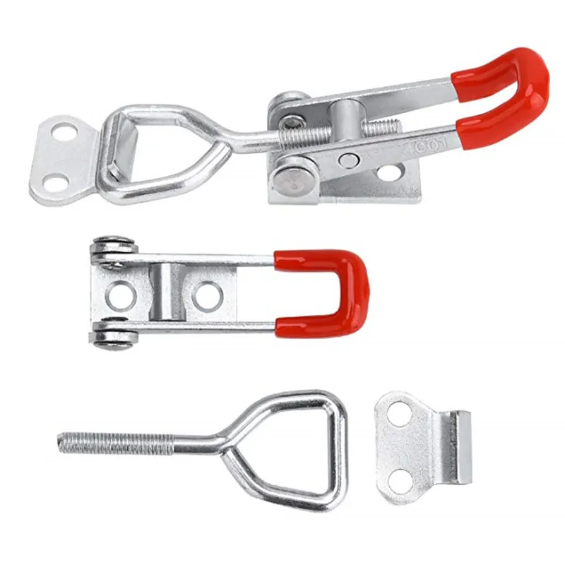 

1/2/4pcs Toggle Clamp Horizontal Clamp Cabinet Boxes Lever Handle Toggle Latch Catch Lock Clamp Hasp Adjustable